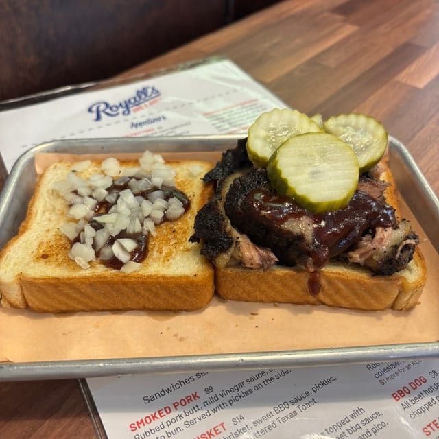 Texas Brisket Sandwich.