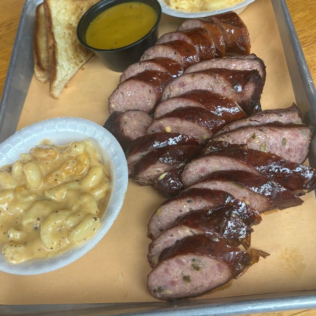 Jalapeno Sausage Plate.