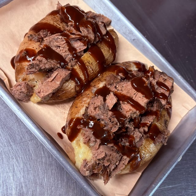 Brisket Stuffed Spud.