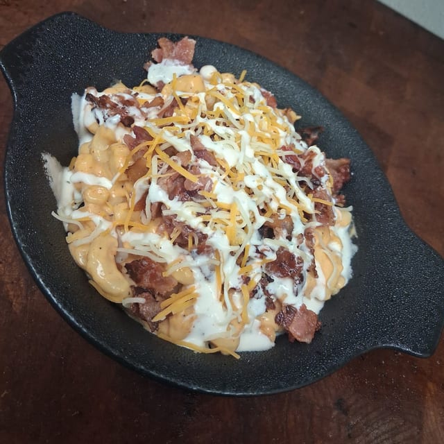 Loaded Bacon Mac Stack.